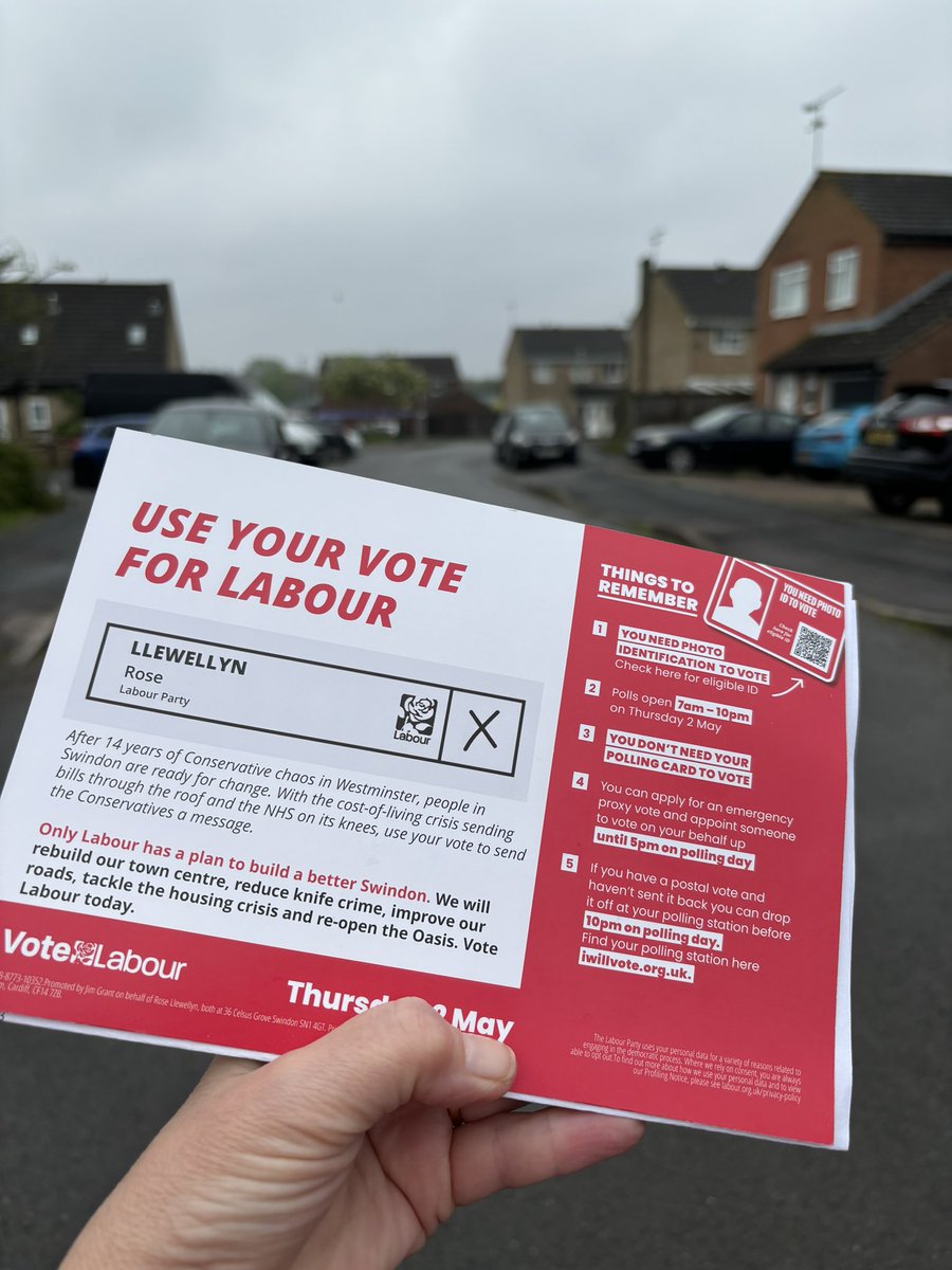 West Swindon residents have some fantastic candidates to vote for today, not only @sn2sam but also @Llewellyn_Rose & @grother_leon #VoteToday #VoteLabour 🌹#buildingabetterswindon