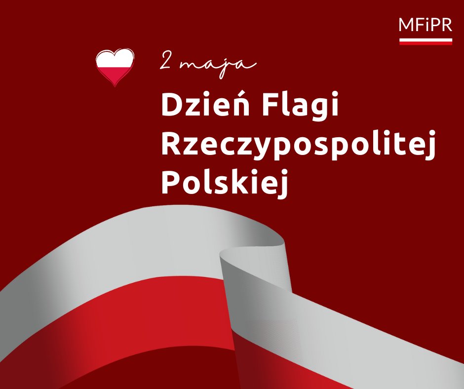 Święto biało-czerwonej! 🇵🇱🇵🇱🇵🇱 2 maja obchodzimy Dzień Flagi Narodowej. Przyłącz się do wspólnego świętowania i wywieś flagę! Cieszmy się widokiem 🇵🇱 w tym dniu i każdym kolejnym! 🤍❤️ #ŚwiętoFlagi #DzieńFlagi #BiałoCzerwona #2maja