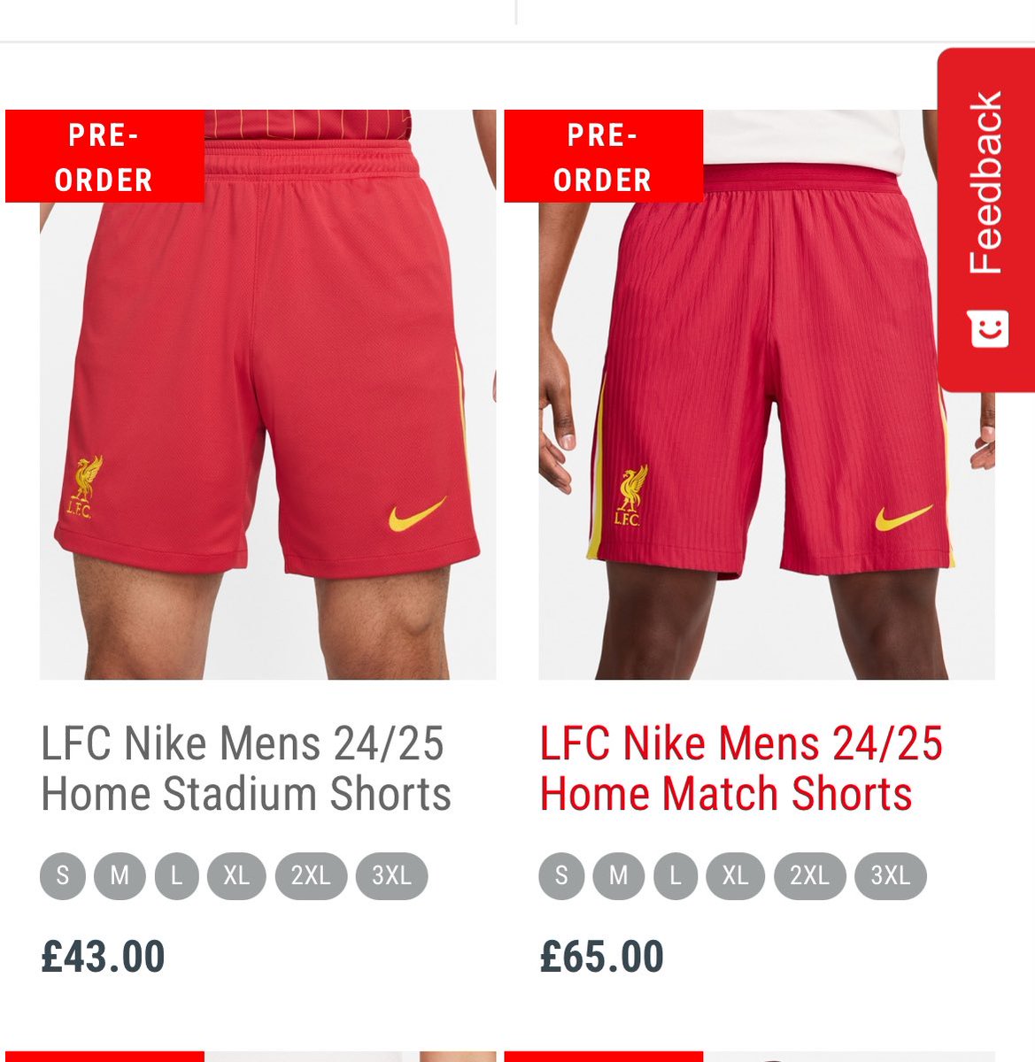 😂😂😂 “Stadium Shorts” and “Match Shorts” 🙈🙈🙈