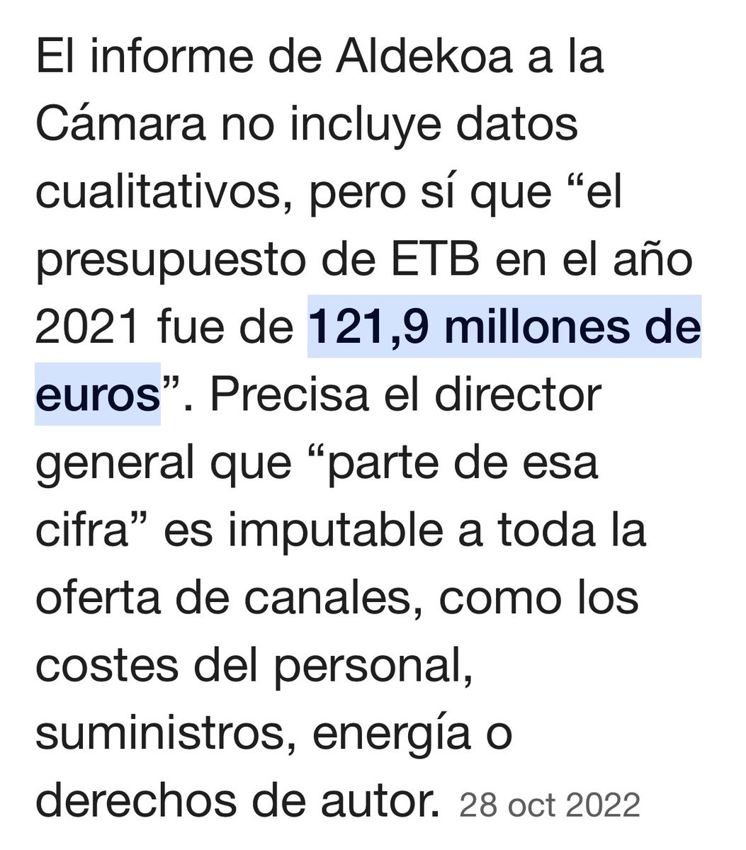 @Xlapitz Pérdida de audiencia, exceso de plantilla, presupuesto público millonario… no está usted para dar lecciones…