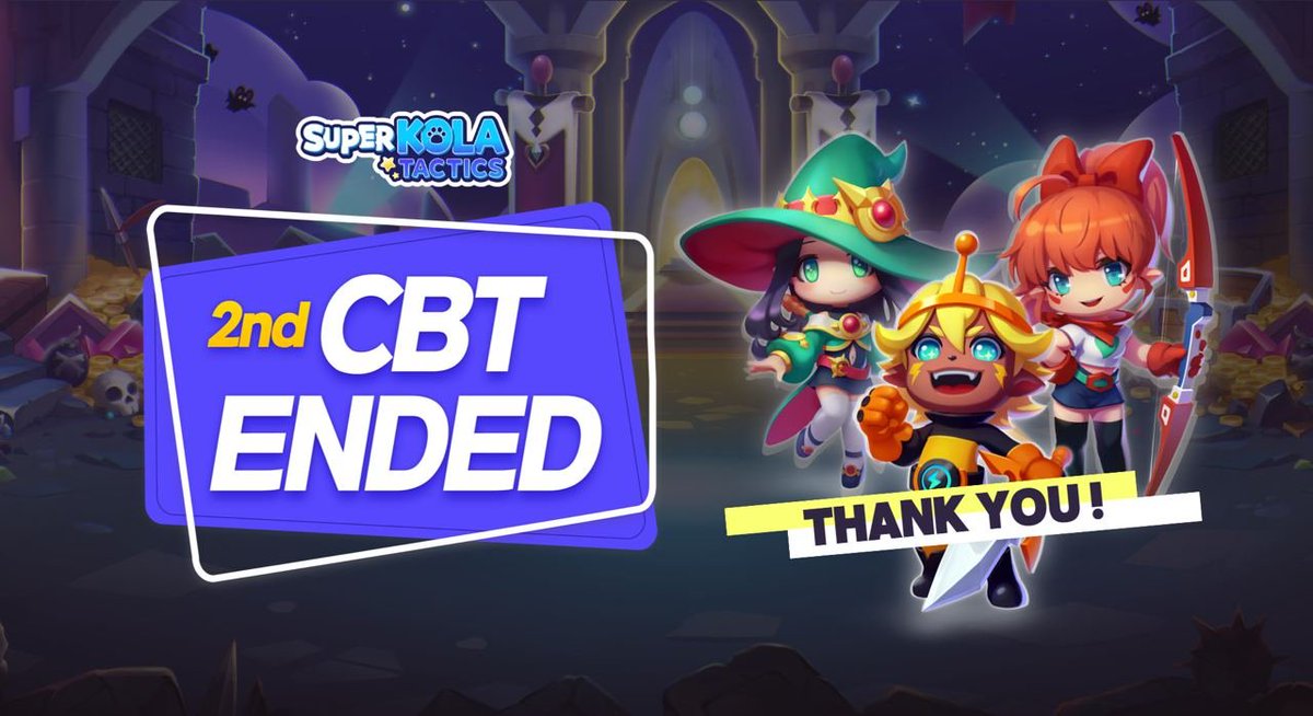 💙SUPERKOLA TACTICS 2ND CBT -END

SUPERKOLA TACTICS is a Web3 card strategy RPG based on Carrie and Superkola, the animated IP of Carrie Soft Co. Ltd. We appreciate your support. Here are some remarkable numbers recorded during this CBT for you to share. Check the Details.

And