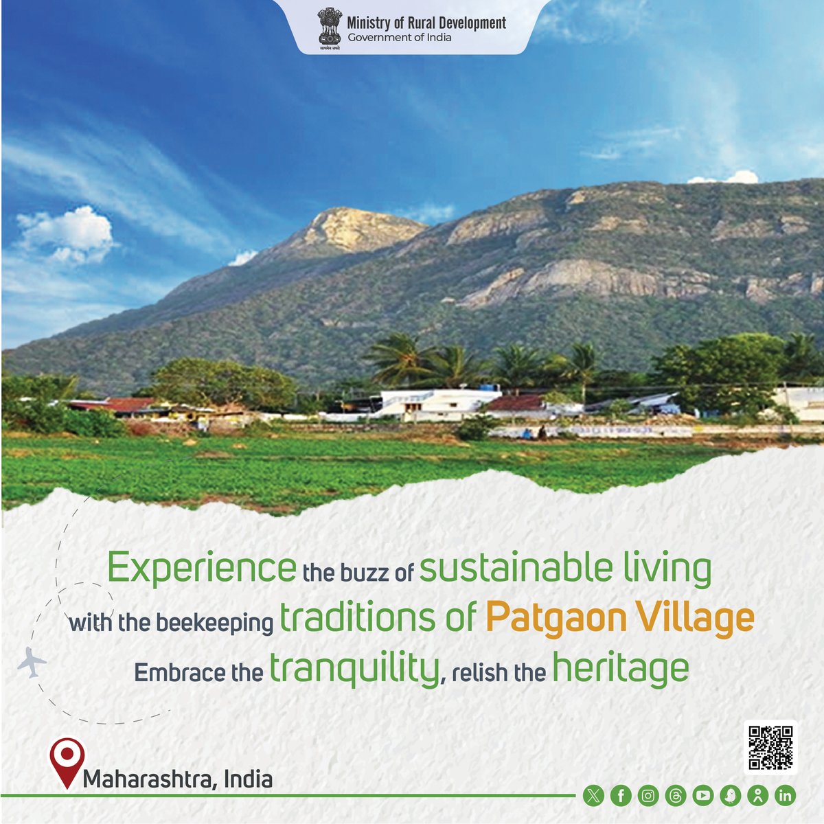 #EhsaasGrameenBharatKa | Patgaon is more than a destination, it’s a sustainable agri-tourism paradise. Unveil the essence of #RuralIndia at Patgaon. A sanctuary where tradition meets innovation, and nature’s bounty flourishes. #MoRD #RuralTourism #Tourism #Travel #Travelogue