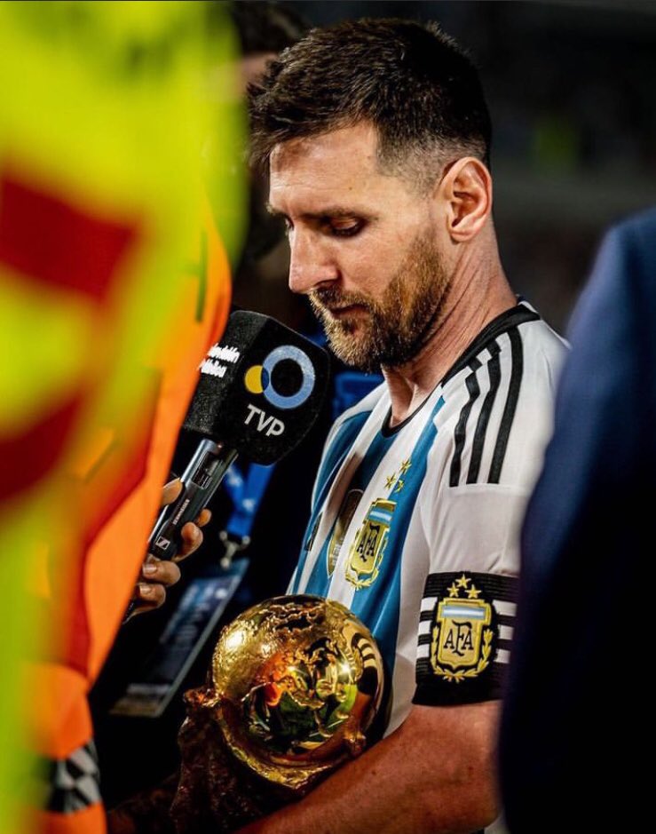 Lionel Messi is a World Champion. Spread the word! 😎🫵