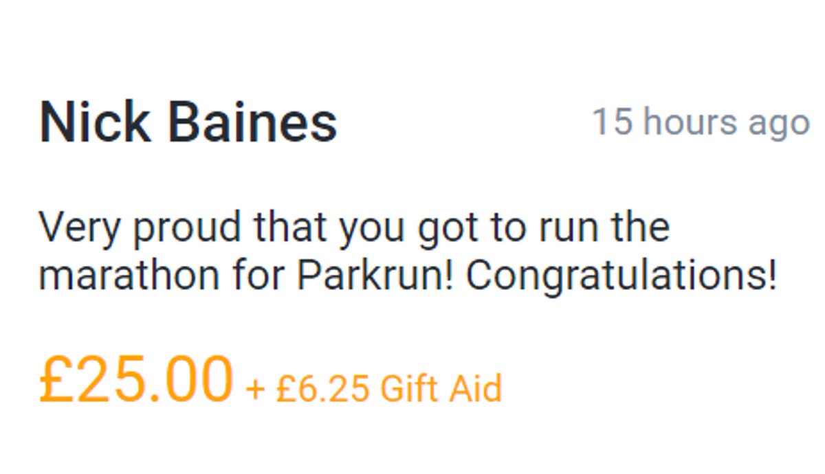 Thank you fellow @WHMparkrun parkrunner @peanutkaiser!😊 I'm glad I got to run the #LondonMarathon for #parkrun and for parkrunners, helping to keep parkruns free! 👉🏽justgiving.com/page/ailynforp… #loveparkrun #ukrunchat #runr