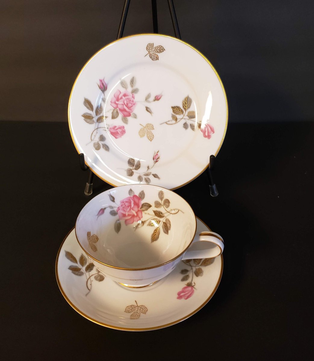 1950s NORITAKE #5475, Teacup & Saucer Trio, 3 piece - Teacup Saucer and Dessert Plate, Elegant Dining, Retro 1950s, MCM, Mid Mod, MINT! tuppu.net/c311bfa6 #AmazingFunVintage #Etsy #ReplacementChina