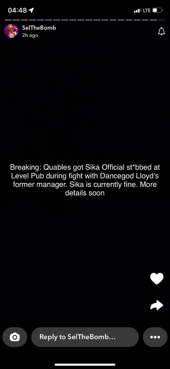 Eyyy how true is this 

Quables got sika official stubbed