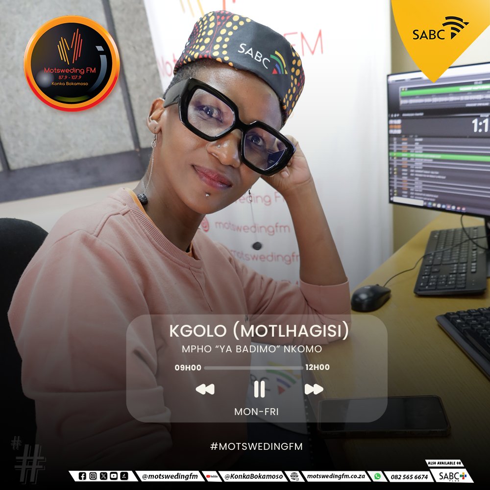 #Kgolo le Mokopi Molebatsi, botlhagisi ka Mpho 'Ya Badimo' Nkomo ☎️: 082 565 6674 🖥️: motswedingfm.co.za SABC +: sabcplus.com #MotswedingFM | #MaungoAYone