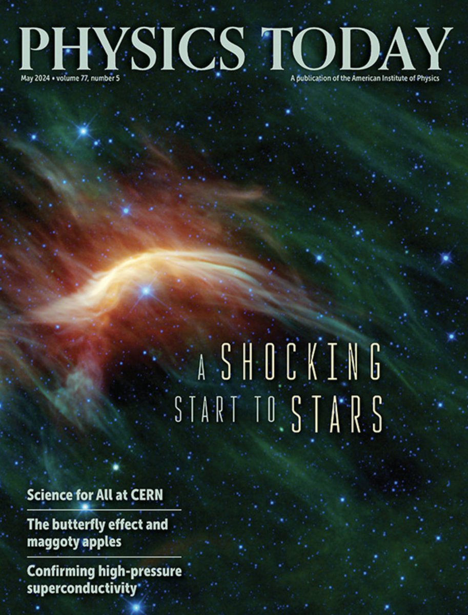 Physics Today: shocks & star forming regions! By C. Ceccarelli and C. Codella.... 😃

pubs.aip.org/physicstoday/a…

#astrochemistry