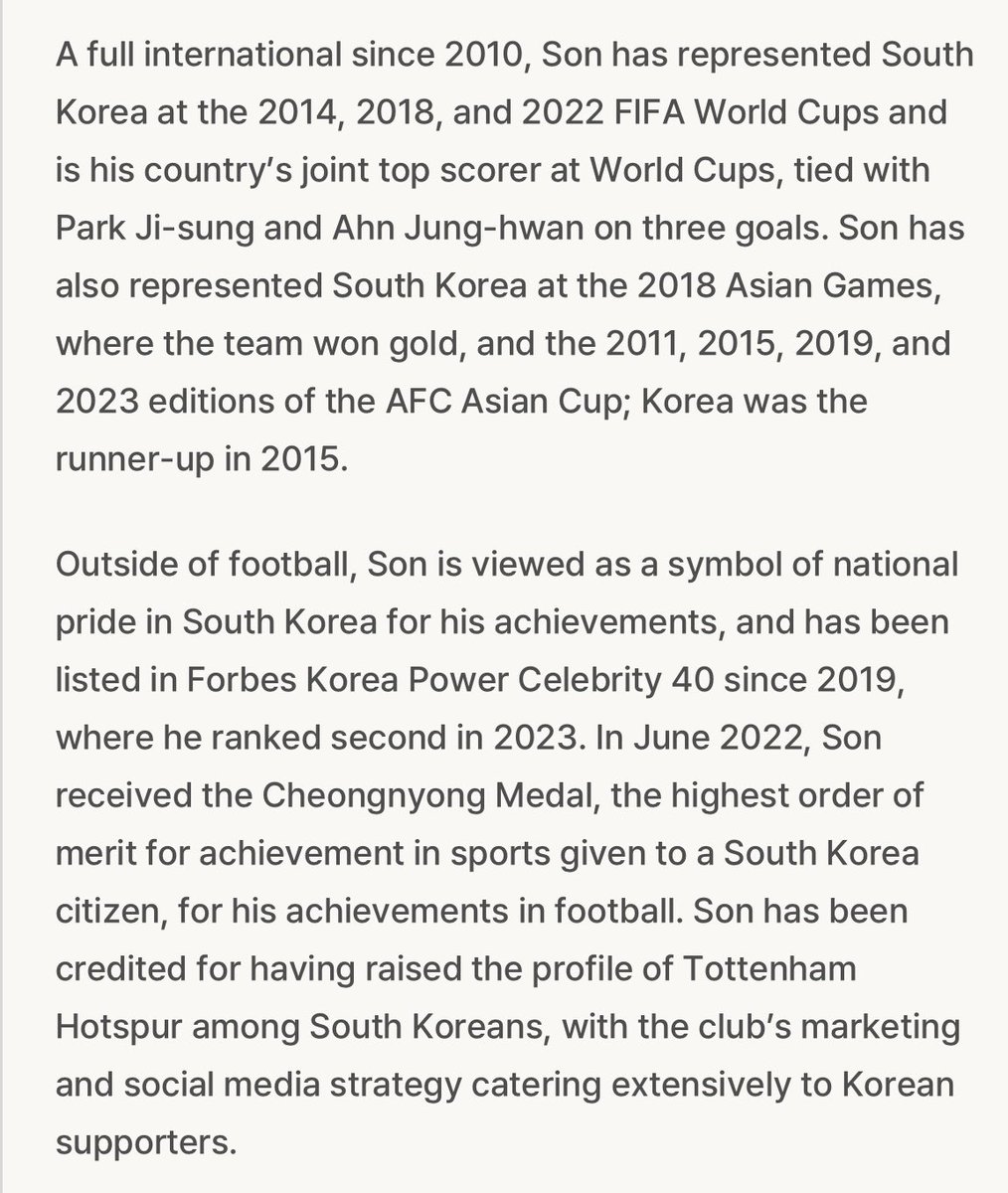 2024 A100 LIST 
the first Asian player to score 100 Premier League goals (Heung-Min Son)