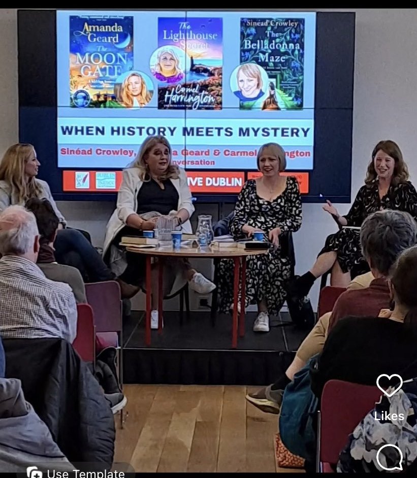 A wonderful evening of historical fiction in Dublin. Such a treat to talk to these talented authors and hear how they create suspense across multiple timelines. We could have talked for hours! Thank you @DublinCityofLit @HistoriaHWA and @chaptersbooks for all the support.