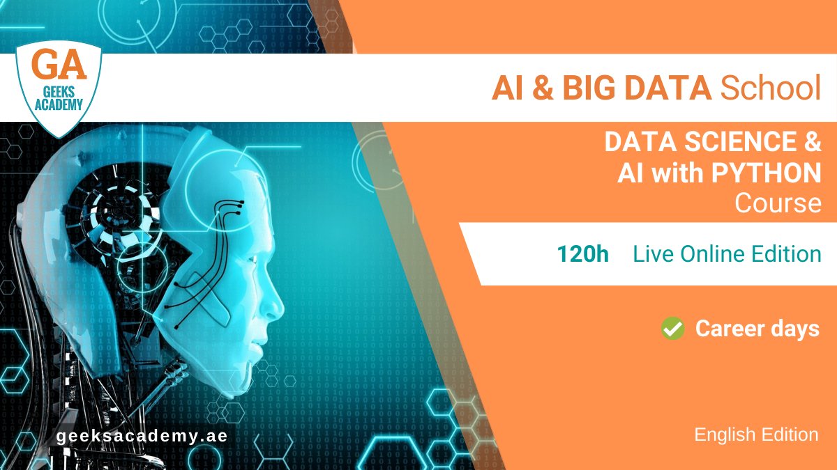 Specialized yourself in #DataAnalysis with #Python, a versatile #ProgrammingLanguage and the undisputed protagonist for #DataScience and #ArtificialIntelligence. ➡ is.gd/DataScience_an… #TensorFlow #pandas #matplotlib #scikit #MachineLearning #deeplearning #IA #اقتصادالبيانات