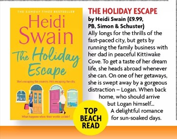 How wonderful to see @Heidi_Swain #TheHolidayEscape picked by Woman's Own as the TOP BEACH READ this week! ‘A delightful romance for sun-soaked days.’ simonandschuster.co.uk/books/The-Holi…