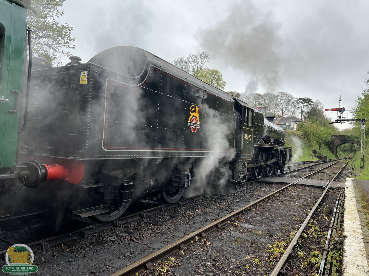 Photos from the Watercress Steam Gala on Saturday 27th April 2024. 45690 'Leander' at Arlesford.
