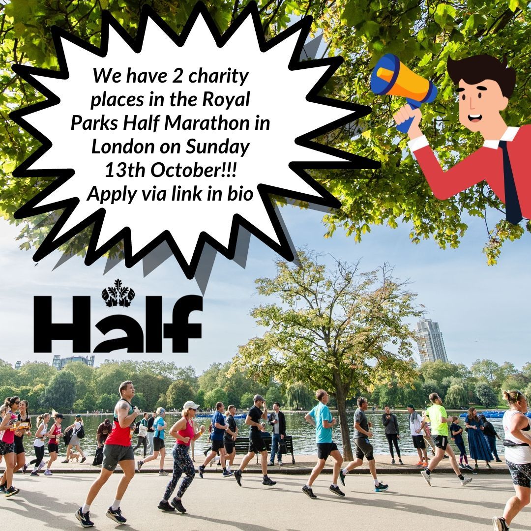 We have 2 places in the Royal Parks 1/2 Marathon on Sun 13th Oct 24! Apply to have a chance to challenge yourself by running 13 miles through 4 x Royal Parks, whilst raising money for inHope! Ballots are closed, so this is your chance! Apply here: buff.ly/3UIAYZ3