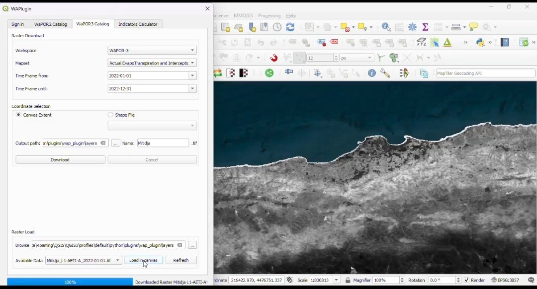 Exciting news! WaPOR3 datasets now accessible through WaPlugin! Go try it out and let us know what you think!