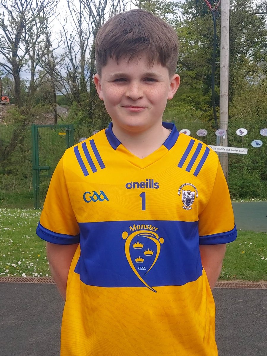Evan Wherett has been selected on the Clare primary games football team for the half time game at this weekend's Munster Football Final in Ennis. All Evan’s friends at Crusheen national school and his teammates with the Crusheen/Tubber U13’s wish him, & Clare, the best of luck.