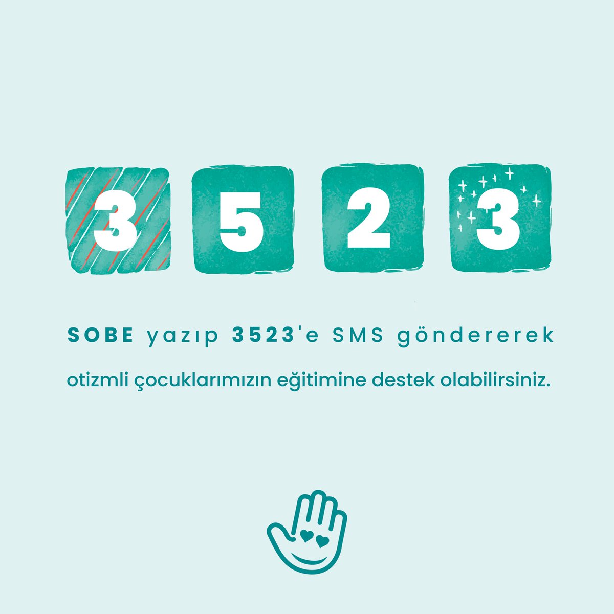Her destek, bir umut demektir. 🧡 SOBE yazıp 3523'e SMS göndererek 40 TL bağışta bulunabilirsiniz. 🤗 Ayrıca sobe.org.tr adresinden de online bağışta bulunabilirsiniz. | #otizm #autism #sobeotizm