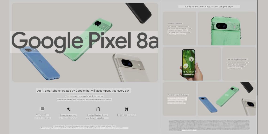 Google Pixel 8a: Leaked Marketing Posters Reveal Advanced Features and Pricing Ahead of Highly Anticipated Google I/O Launch

Know more @ beforeyoutake.com/phones/google-…

#BeforeYouTake #GooglePixel #Pixel8a #SmartphoneLaunch #GoogleIO #TechNews #Android #AI #WirelessCharging #TechRumors