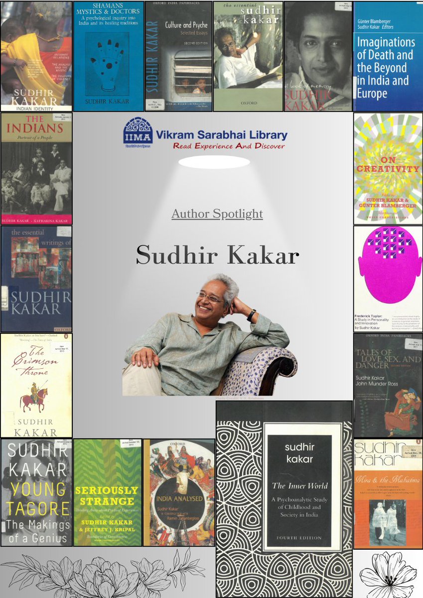 Vikram Sarabhai Library has organised a display of books in its Author Spotlight series. We have displayed books written by Prof Sudhir Kakar.
OPAC link -vslopac.iima.ac.in/cgi-bin/koha/o…
#HappyReading #VSL #IIMA #BookReview #AuthorSpotlight
