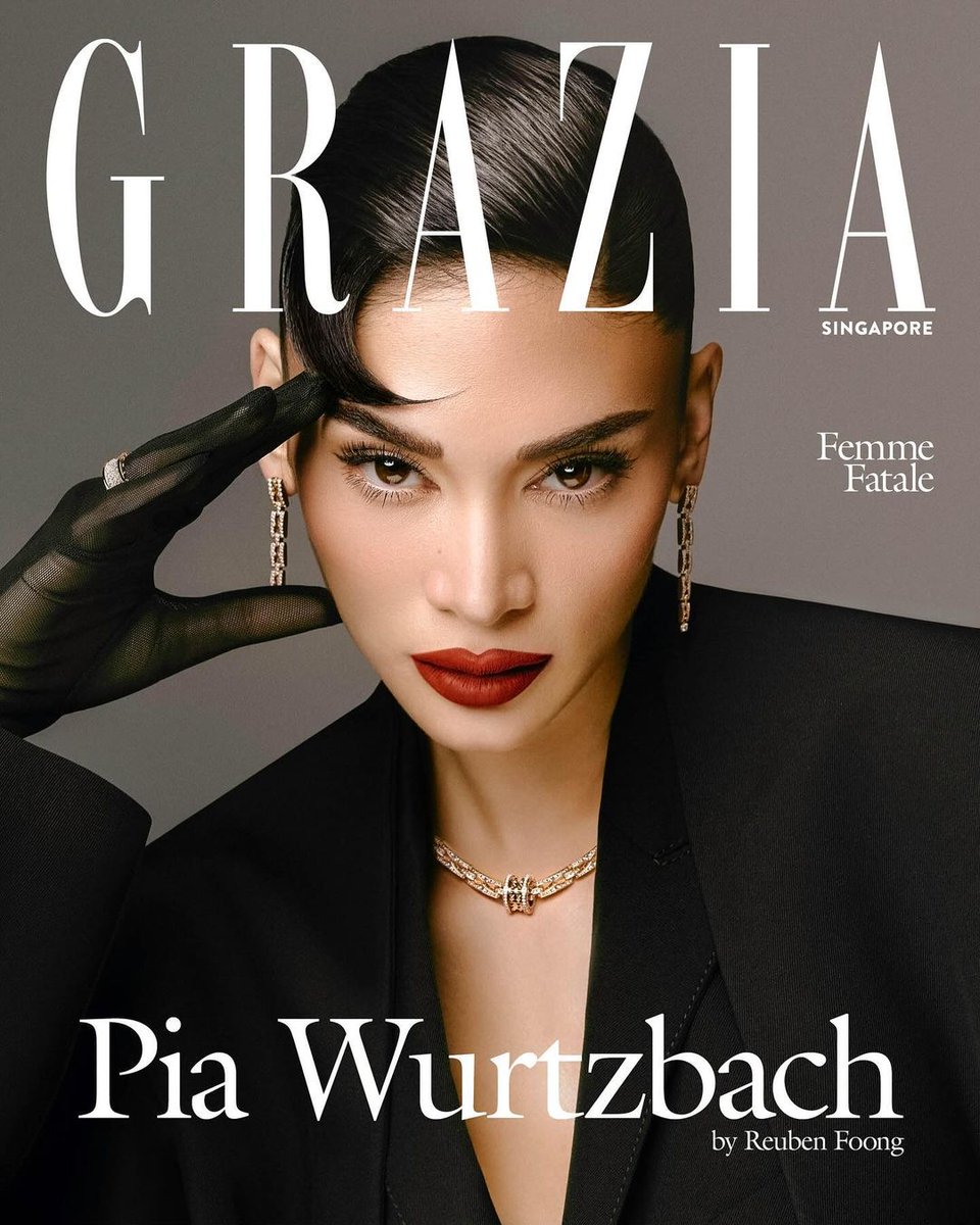 PIA ON GRAZIA SG

LOOK: Dressed in black outfit with gold accessories, 2015 Miss Universe Pia Wurtzbach (@PiaWurtzbach) is the latest cover model for Grazia Singapore magazine. 

'One wouldn’t fault her for wanting to take a good rest after all the years of tirelessly pushing her…