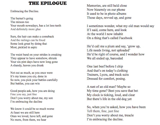 This is the Epilogue from my new novel 'Family' which I'll be discussing on the Robert Elms Show tomorrow (Friday) just after midday. Signed copies of the book are available from mono_media@hotmail.com - just put Family in the subject box. bbc.co.uk/programmes/p00…