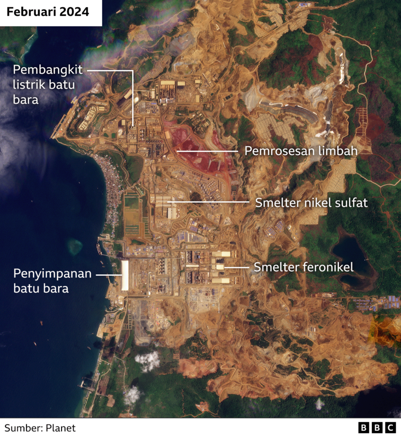 Tambang nikel yang dengan cepat menelan hutan di Desa Kawasi, Pulau Obi, Maluku Utara.
bbc.com/indonesia/arti… 

Sebuah utas 🧵
