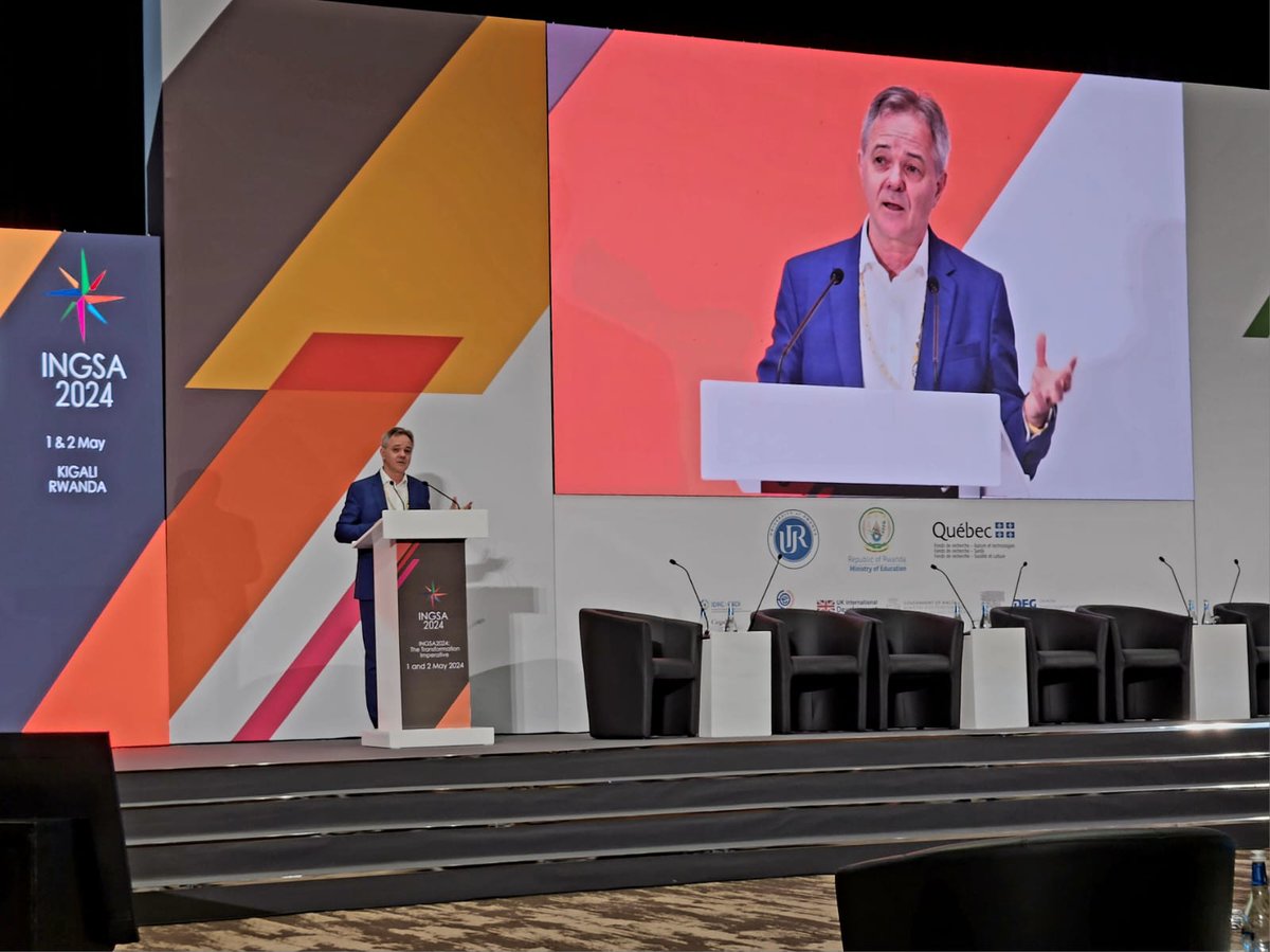 Brilliant talk by @JeremyFarrar at #INGSA2024: 'from pandemics to energy use to conflict to inflation...we have a shared destiny' + this 'convergence of interests is an opportunity to push the boundaries of what might be possible' towards a 'golden era of science.' @INGSciAdvice
