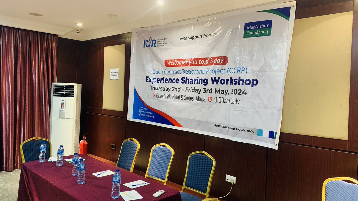 @TheICIR #OCRP which is supported by [@macfound] today commences a two days experience sharing and investigative journalism training workshop. #OCRP #ICIROCRP #ICIROCRP24 @dayoaiyetan