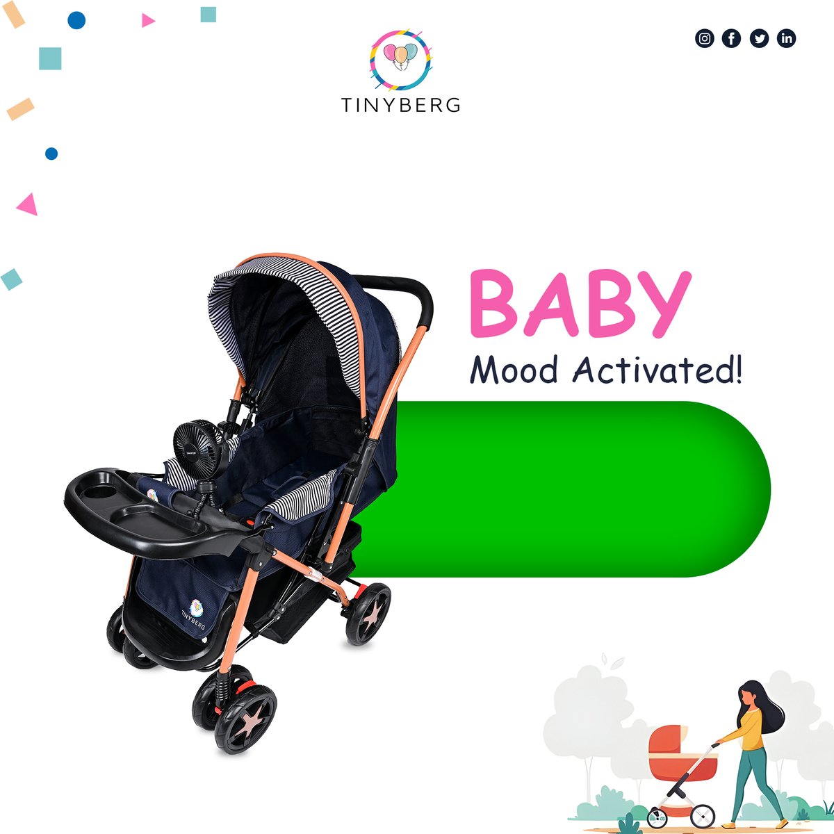 Get ready to activate the fun mode with Tiny Berg’s premium quality Baby gear.
 
#takeastroll #TinyBergBabies #BabyMustHaves #OnlineNow #babystore #babyproducts #babyessentials #babygear