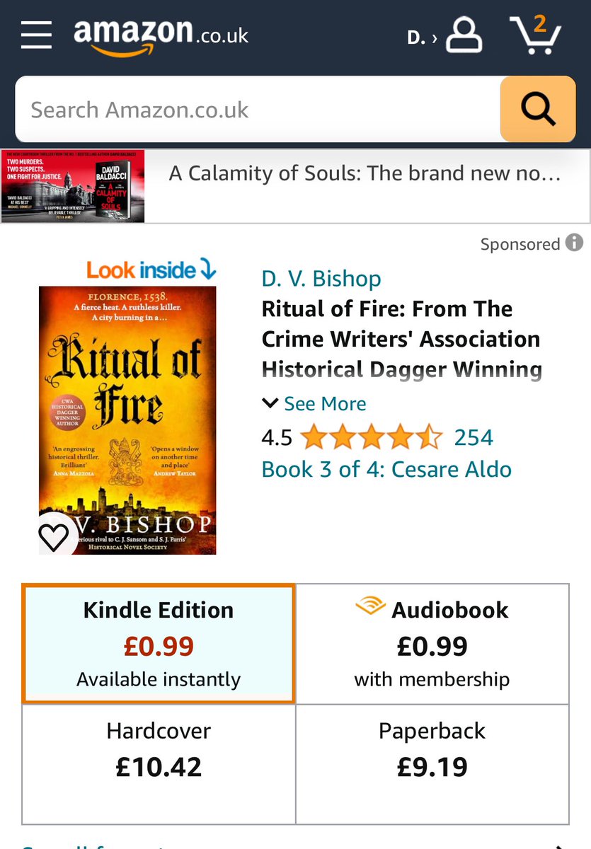 My historical thriller RITUAL OF FIRE is just 99p this month on Kindle in the UK! amazon.co.uk/Ritual-Fire-Ex…