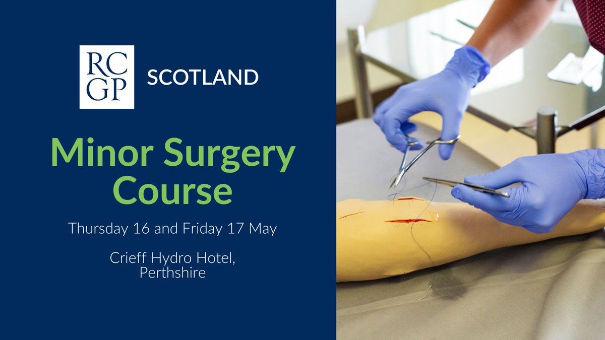 Due to a cancellation, we have one place available on our sold-out Minor Surgery course taking place on Thursday 16 and Friday 17 May. For course details and booking information, please visit the RCGP website 🖥️ sforce.co/3Qsq8Ua