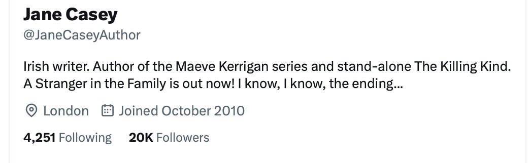 20,000 followers (until some bots unfollow, I suppose). What an achievement after (checks dates) 13.5 years of letting this site run my brain.