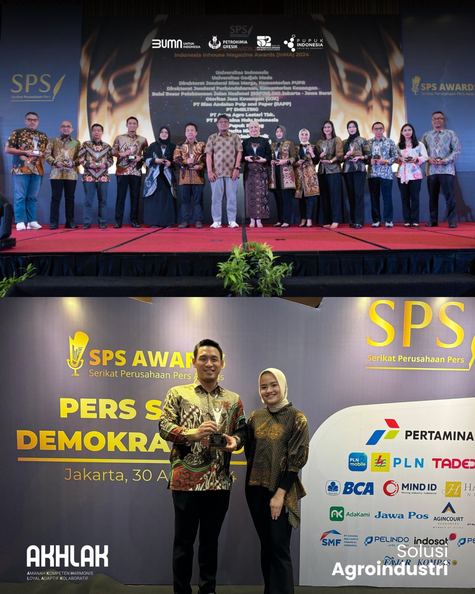 Pengelolaan Komunikasi Petrokimia Gresik raih Gold Winner untuk kategori Indonesia Inhouse Magazine Awards (InMA) pada sub kategori The Best of Corporate’s Magazine pada ajang SPS Award 2024 lohh sahabat 🤩👏🏻👏🏻

#PetrokimiaGresik #SolusiAgroindustri #SolusiMakmurkanNegeri #GEMA