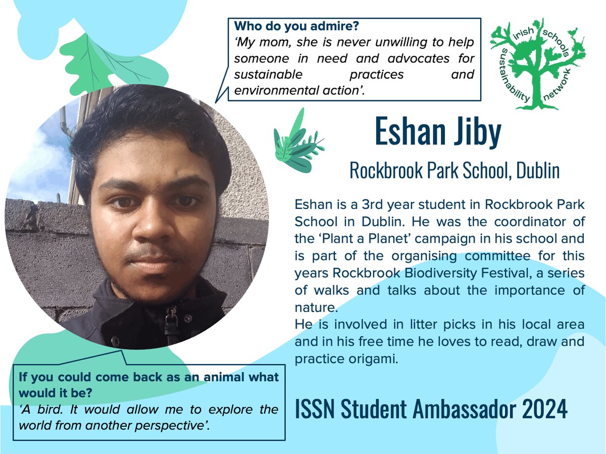 ISSN in person meet up today😆 Eshan @SchoolRockbrook will get a chance to meet up with other ISSN Ambassadors. Eshan is an awesome environmental activist coordinating the Plant a Planet Campaign is his school. Let your students know about our ISSN Ambassador Programme 24/25.