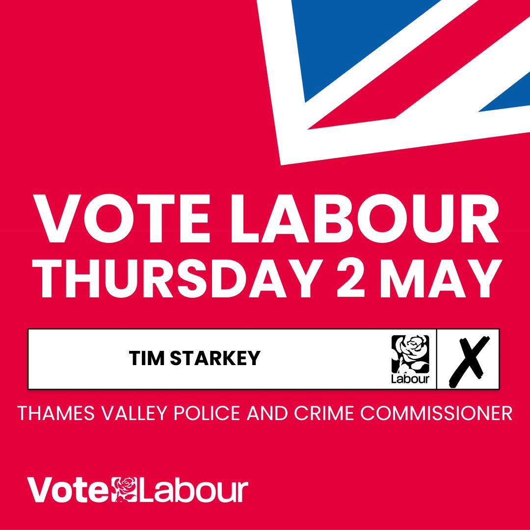 It’s Polling Day! It’s time for a fresh start with a new Labour PCC, one who will drive forward improvements in TVP and take action on the priorities of residents. The Tories have failed time and time again…vote Labour, vote @TimLabour (remember your photo ID!)