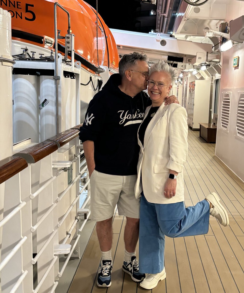 Emma Rice, me and a life boat