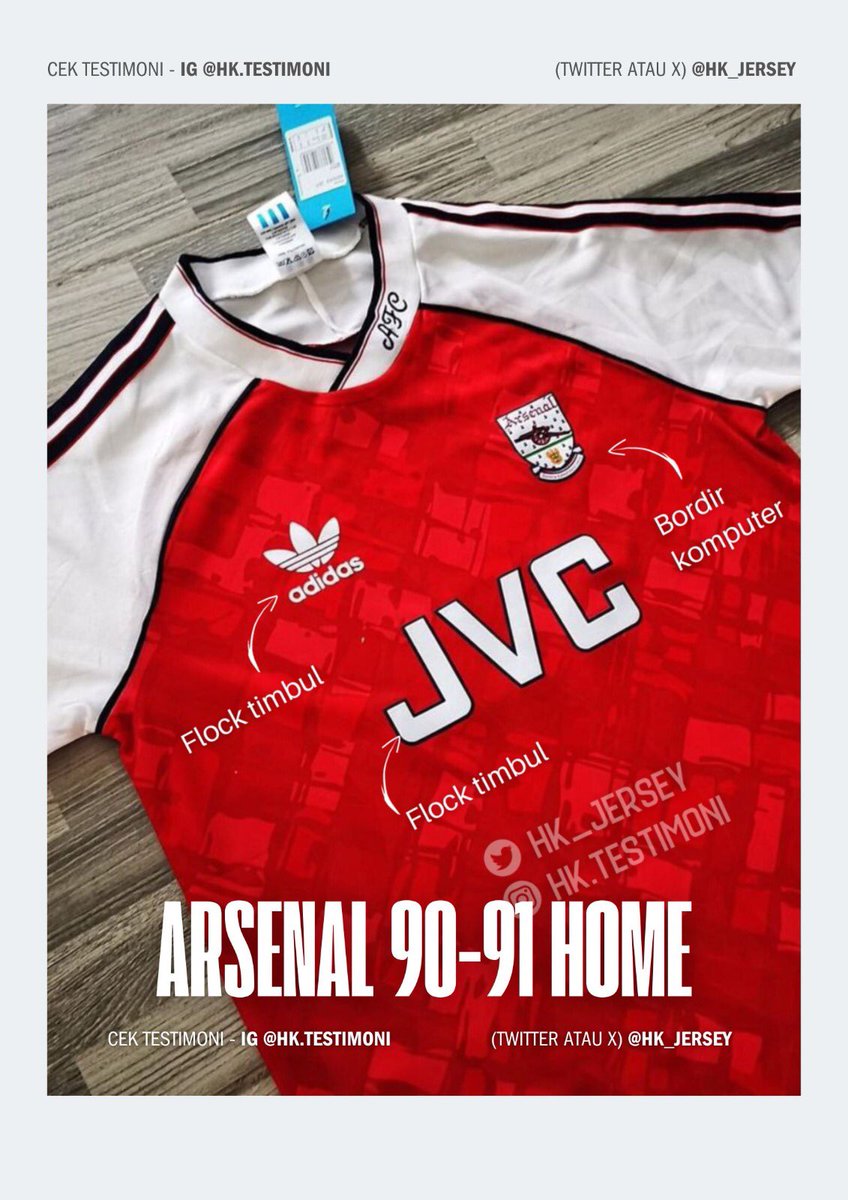 90-91 Arsenal Home Shortsleeve