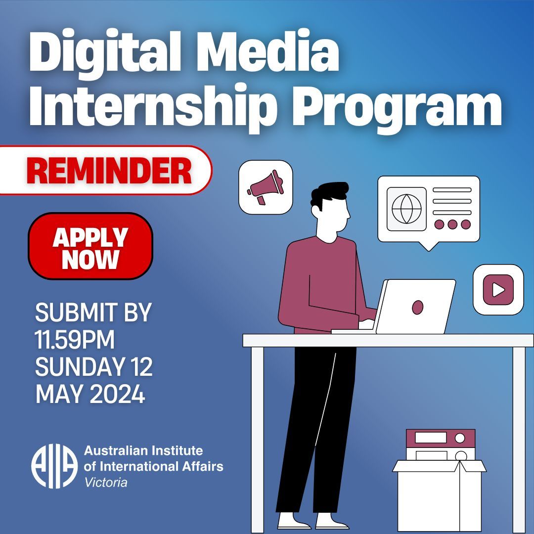 Currently accepting applications for our Digital Media Internship Program!

🔍 Apply now! Link in our bio!

📅 Application Deadline: 11:59pm, Sunday, 12 May 2024