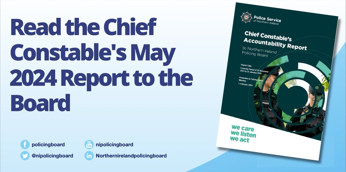 The Chief Constable's May Report to the Board is now live. Read it here: nipolicingboard.org.uk/publication/ch…