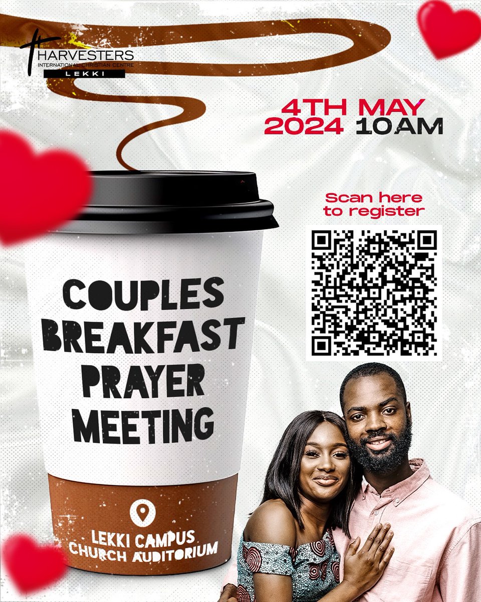 Here’s another couples breakfast dinner for married couples and persons who have done their marriage counselling class in church and are ready for marriage. Scan the barcode to register for this event.