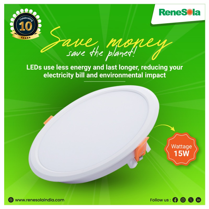 Save Money, Save the Planet! #Renesola #ledbulbs #ledlights #LED #ledlighting #savemoney #saveenergy #saveplanet