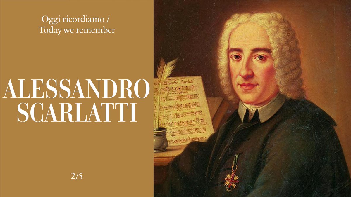 Oggi ricordiamo / Today we remember Alessandro Scarlatti.

#NatiOggi #BornToday