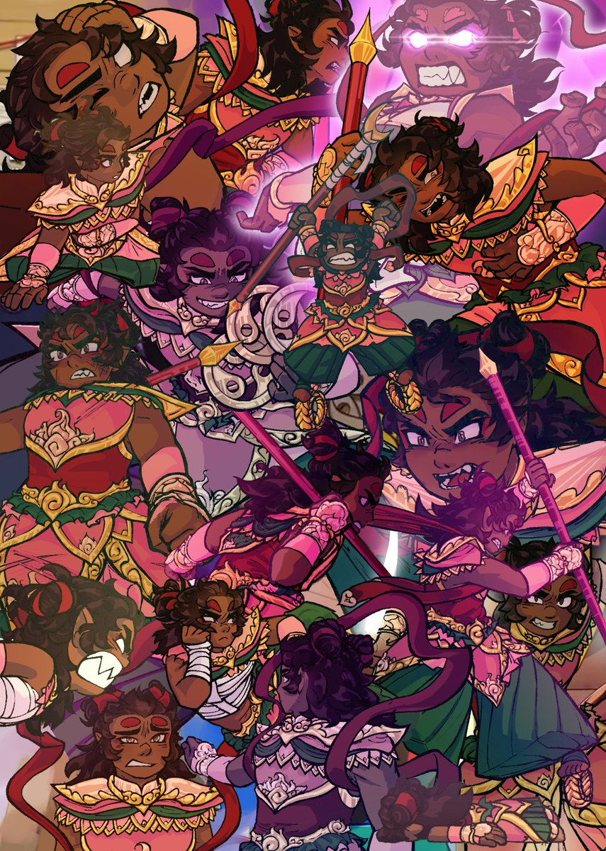 Afterrrrrr 8 months(and two redraws)
My Nezha Collage is done!<333
The amount of WIP screenshots I have for this is insanity lol

#LMK #LEGOMonkieKid #LMKNezha