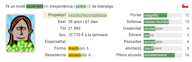 Estàs buscant un porter parapenaltis? Necessites un porter amb bon nivell de defensa i amb experiència?

Tenim el que busques, pel mòdic preu de 3,85M!

Bruno 'El Gato' Benner és el teu home! 

La venda acaba el 04/05 a les 14.35 (UTC+2)