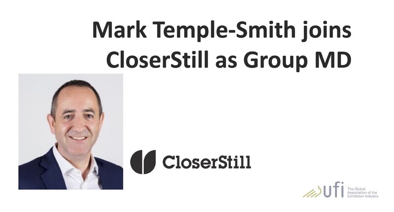 📰 Mark Temple-Smith has joined CloserStill Media as Group Managing Director. He will also sit on the Group's Executive Board. The full announcement brnw.ch/21wJnYj #ufinews hashtag#ufieurope hashtag#eventprofs