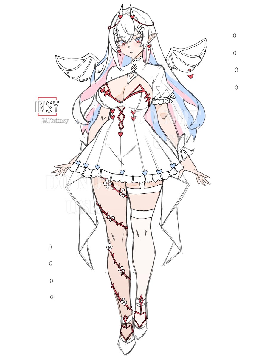 ~Character design~
🤍You can offer any price you think is right! ^^ 

~Offer in the dm!~
Thank you! <3 

•Commercial use  
•PayPal 
•No rules 
•No refunds 

#adoptables #adoptable #adopts #oc #Vtuber #VtuberEN