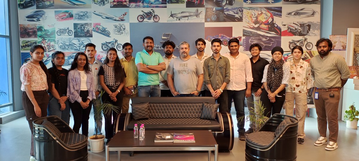 Students of School of Engineering Design and Automation, B.Design (Automotive and Product Design) got the opportunity to visit Studio34 Gurgaon.

#gna #university #industrialvisit #students #automation #design #engineering