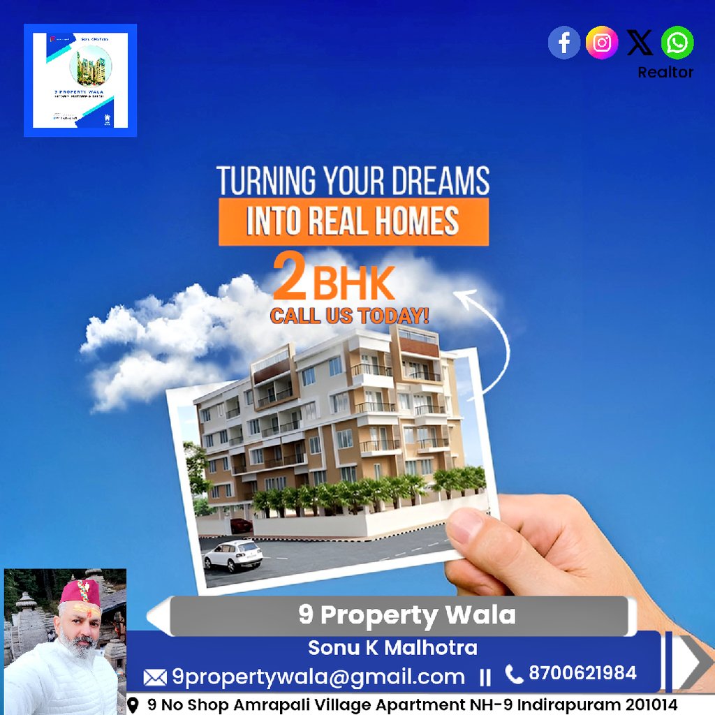 Turning your dreams into real homes 😴 🏡

#9propertywala #2bhk #3bhk #flat #penthouse #shop #office #Indirapuram #home #realestate #realtor #realestateagent #property #investment #househunting #interiordesign