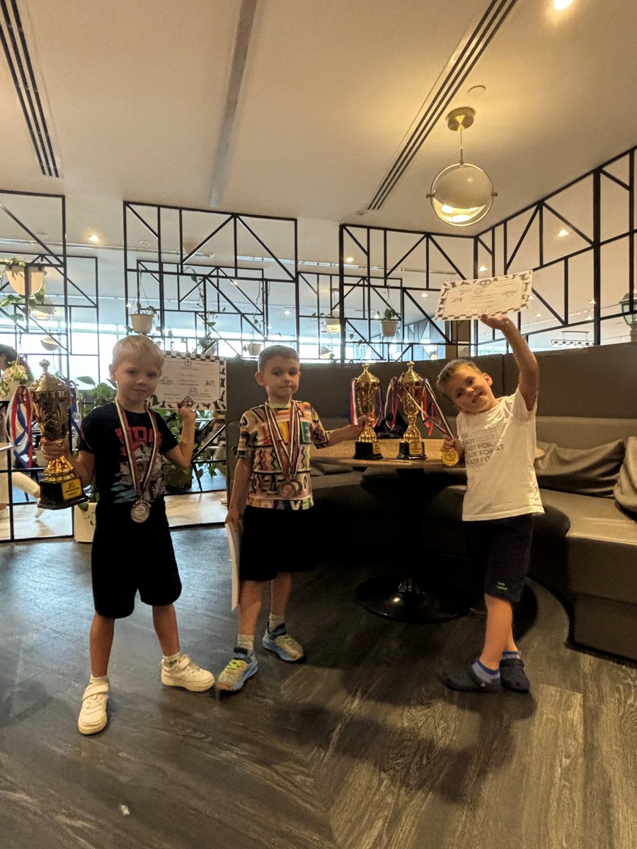 It's always great to hear how <a href="/HartlandIntl/">Hartland Intl School</a> students succeed outside of the classroom. Congratulations to Dima, Fedor, and Mikhail on their respective 🥇🥈and🥉 in the U7 category of the recent International Chess Centre tournament. With over 40 entrants, this is a great result.