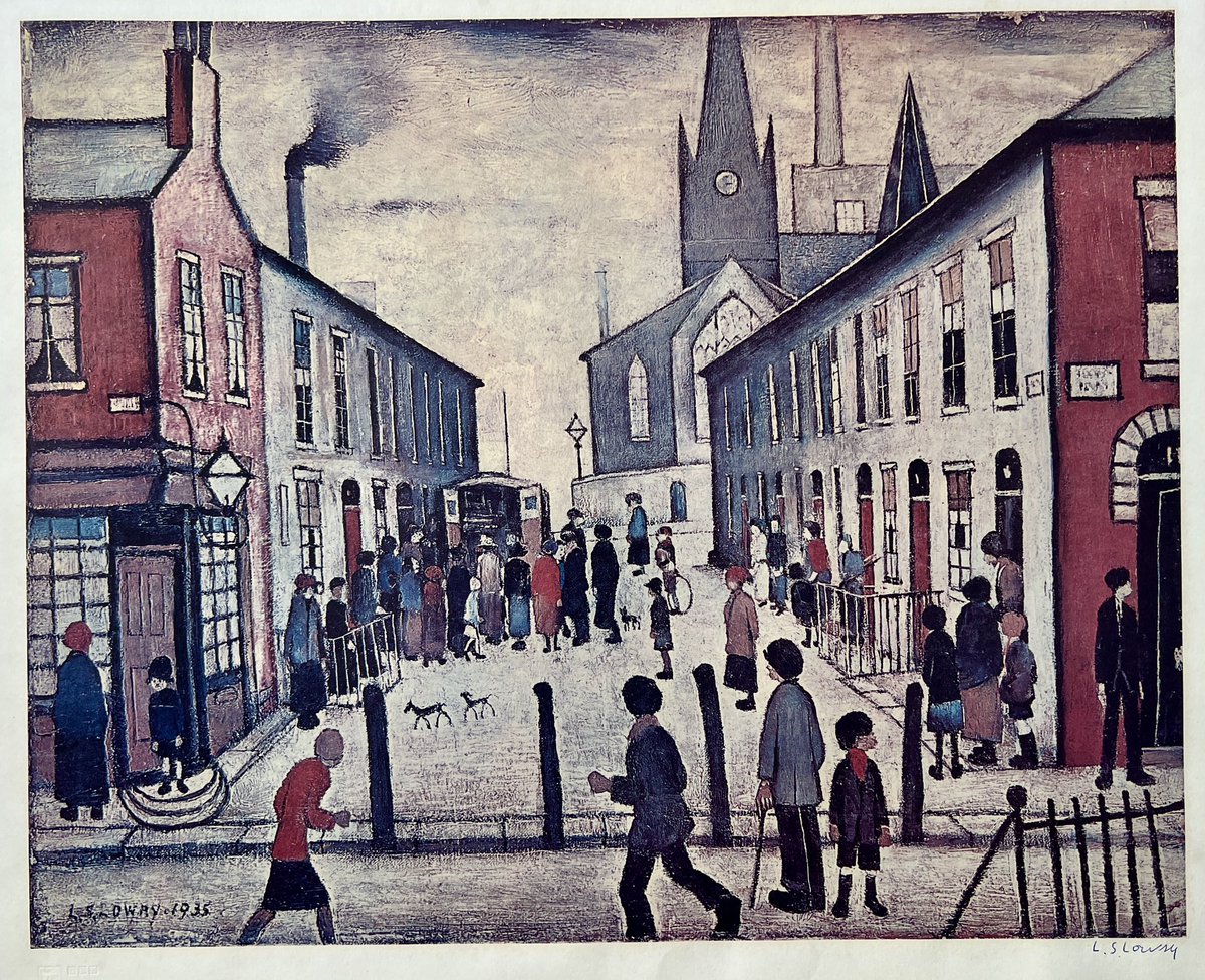 We have just had various Lowry Signed Ltd edition prints just arrive including another of the rare Going To The Match, Berwick Upon Tweed, Our Town & Fever Van. #lslowry #northernart